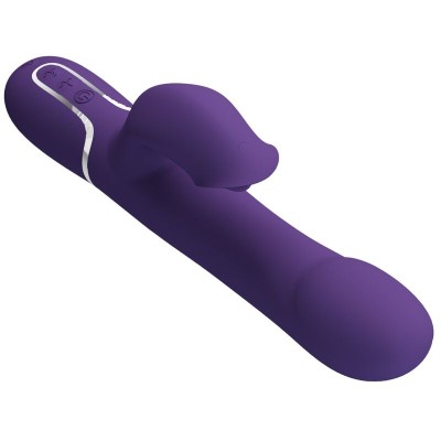 PRETTY LOVE - ZALIN VIBRADOR DE COELHO PÉROLAS 4 EM 1 ROXO - D-240557 - Dona Pimenta