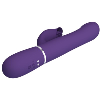 PRETTY LOVE - ZALIN VIBRADOR DE COELHO PÉROLAS 4 EM 1 ROXO - D-240557 - Dona Pimenta