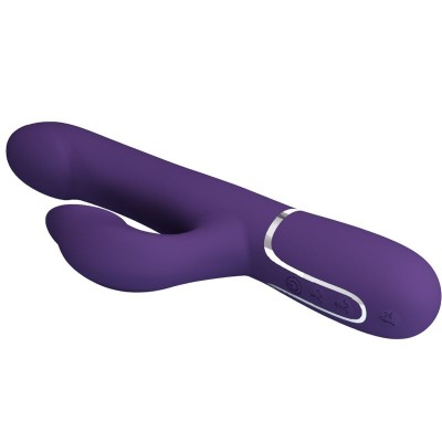 PRETTY LOVE - ZALIN VIBRADOR DE COELHO PÉROLAS 4 EM 1 ROXO - D-240557 - Dona Pimenta