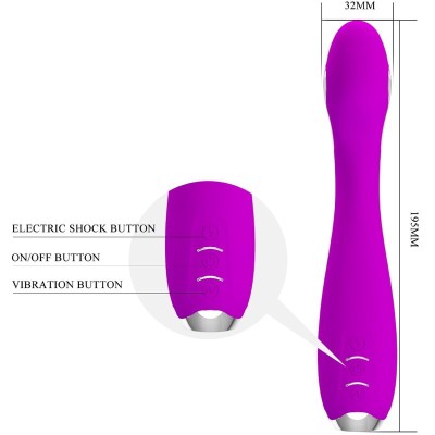 PRETTY LOVE - HECTOR ELECTROSHOCK VIBRADOR APLICATIVO GRATUITO VIOLETA - D-240561 - Dona Pimenta