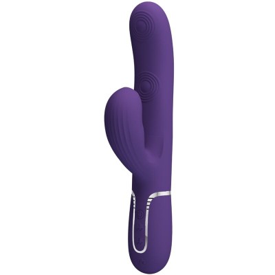 PRETTY LOVE - VIBRADOR PERLITA G-SPOT 3 EM 1 MULTIFUNO ROXO - D-240558 - Dona Pimenta