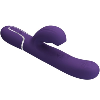 PRETTY LOVE - VIBRADOR PERLITA G-SPOT 3 EM 1 MULTIFUNO ROXO - D-240558 - Dona Pimenta