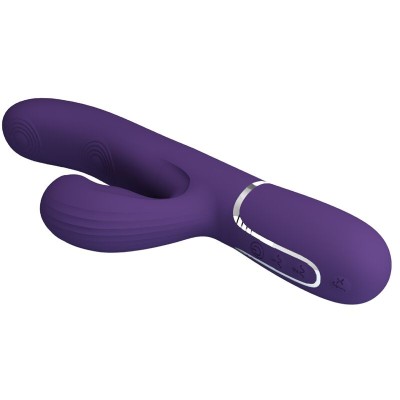 PRETTY LOVE - VIBRADOR PERLITA G-SPOT 3 EM 1 MULTIFUNO ROXO - D-240558 - Dona Pimenta