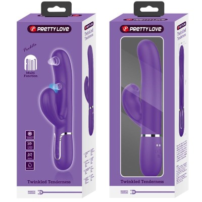 PRETTY LOVE - VIBRADOR PERLITA G-SPOT 3 EM 1 MULTIFUNO ROXO - D-240558 - Dona Pimenta