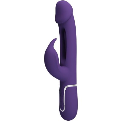 PRETTY LOVE - VIBRADOR COELHO DEJON 3 EM 1 MULTIFUNO AQUA VERDE - D-240556 - Dona Pimenta