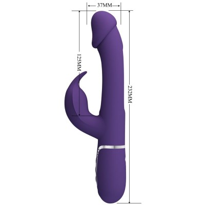 PRETTY LOVE - VIBRADOR COELHO DEJON 3 EM 1 MULTIFUNO AQUA VERDE - D-240556 - Dona Pimenta