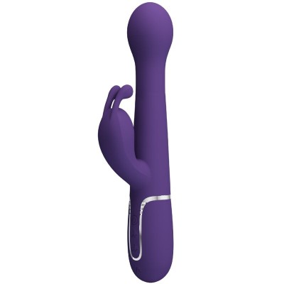 PRETTY LOVE - VIBRADOR COELHO DEJON 3 EM 1 MULTIFUNO ROXO - D-240560 - Dona Pimenta