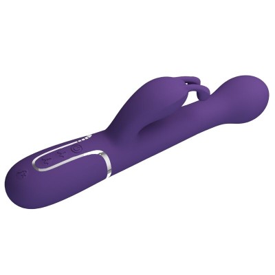 PRETTY LOVE - VIBRADOR COELHO DEJON 3 EM 1 MULTIFUNO ROXO - D-240560 - Dona Pimenta