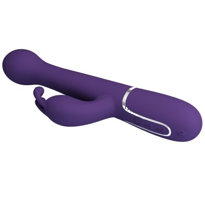 PRETTY LOVE - VIBRADOR COELHO DEJON 3 EM 1 MULTIFUNO ROXO - D-240560 - Dona Pimenta