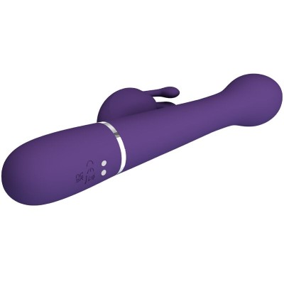 PRETTY LOVE - VIBRADOR COELHO DEJON 3 EM 1 MULTIFUNO ROXO - D-240560 - Dona Pimenta