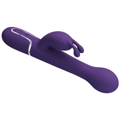 PRETTY LOVE - VIBRADOR COELHO DEJON 3 EM 1 MULTIFUNO ROXO - D-240560 - Dona Pimenta