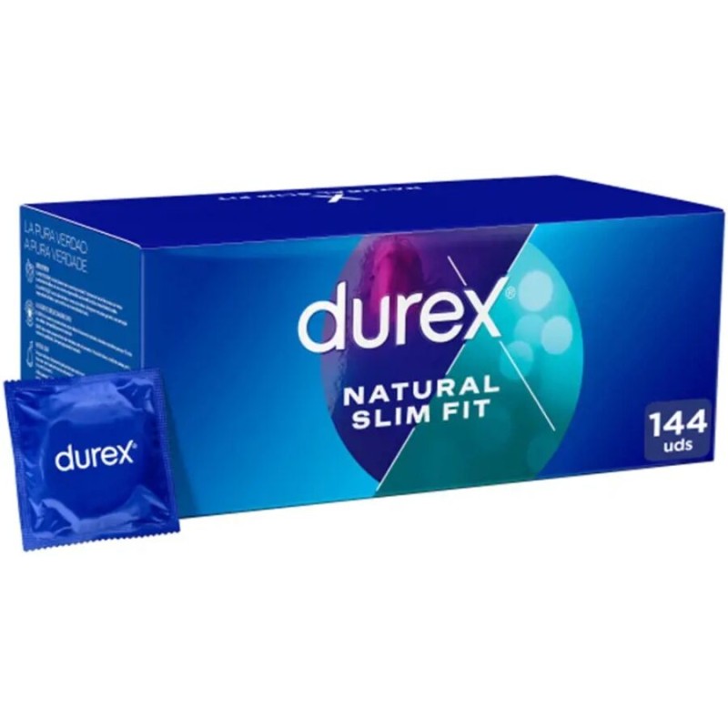 DUREX - NATURAL SLIM FIT BÁSICO 144 UNIDADES - D-240533 - Dona Pimenta