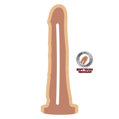 GET REAL - DONG DUAL DENSIDADE PELE 19 CM - D-234578 - Dona Pimenta