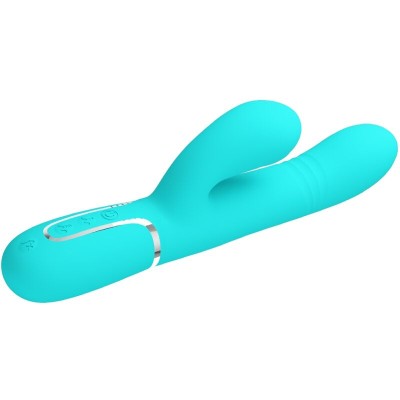 PRETTY LOVE - VIBRADOR MULTIFUNÇÃO G-SPOT AQUA VERDE - D-238291 - Dona Pimenta