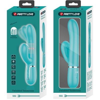 PRETTY LOVE - VIBRADOR MULTIFUNÇÃO G-SPOT AQUA VERDE - D-238291 - Dona Pimenta