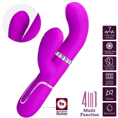 PRETTY LOVE - VIBRADOR MULTIFUNÇÃO G-SPOT FÚCSIA - D-238292 - Dona Pimenta