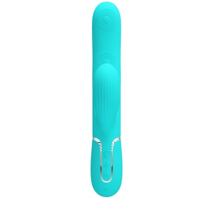 PRETTY LOVE - PERLITA MULTIFUNO 3 EM 1 VIBRADOR G-SPOT AQUA VERDE - D-238775 - Dona Pimenta