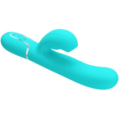 PRETTY LOVE - PERLITA MULTIFUNO 3 EM 1 VIBRADOR G-SPOT AQUA VERDE - D-238775 - Dona Pimenta