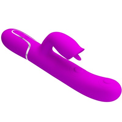 BONITO AMOR - VIBRADOR DE COELHO COM LAMBEDURA FÚCSIA - D-238294 - Dona Pimenta