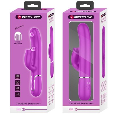 BONITO AMOR - VIBRADOR DE COELHO COM LAMBEDURA FÚCSIA - D-238294 - Dona Pimenta