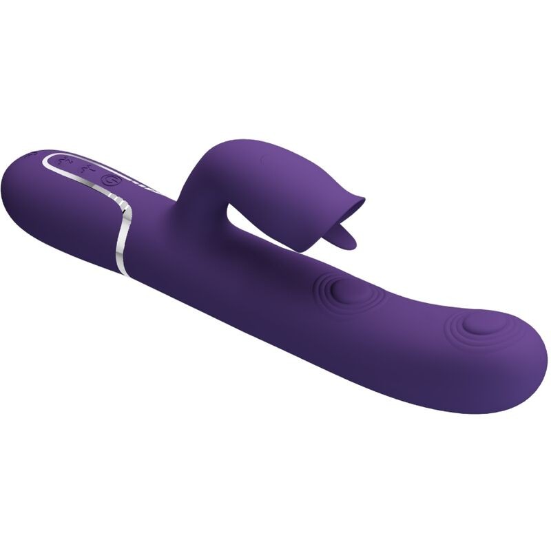 BONITO AMOR - VIBRADOR DE COELHO COM LAMBIDA ROXO - D-238296 - Dona Pimenta