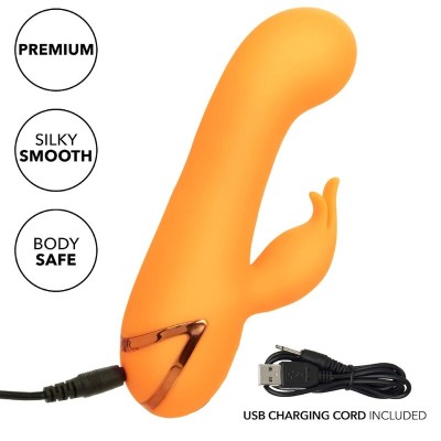 CALEXOTICS - VIBRADOR MONTECITO MUSE COELHO LARANJA POR CALIFORNIA DREAMING - D-239980 - Dona Pimenta