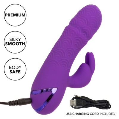 CALEXOTICS - MANHATTAN BEACH MARVEL VIBRADOR COELHO ROXO POR CALIFORNIA DREAMING - D-239981 - Dona Pimenta