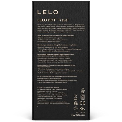 LELO - ESTIMULADOR DE CLITÓRIS DOT TRAVEL ROSA - D-240513 - Dona Pimenta