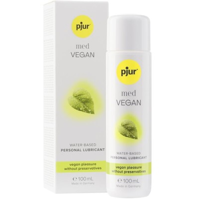 LUBRIFICANTE À BASE DE ÁGUA PJUR MED VEGAN GLIDE 100 ML - D-230660 - Dona Pimenta