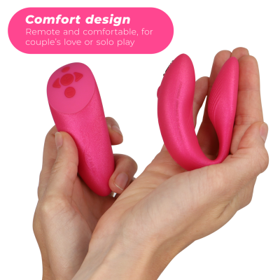 VIBRADOR WE VIBE CHORUS CASAIS COM SQUEEZE CONTROL - ROSA - D-223285 - Dona Pimenta