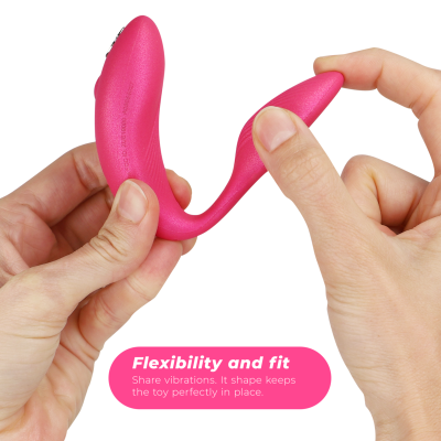 VIBRADOR WE VIBE CHORUS CASAIS COM SQUEEZE CONTROL - ROSA - D-223285 - Dona Pimenta