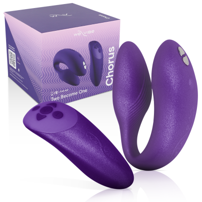 VIBRADOR WE VIBE CHORUS CASAIS COM SQUEEZE CONTROL - ROXO - D-223286 - Dona Pimenta