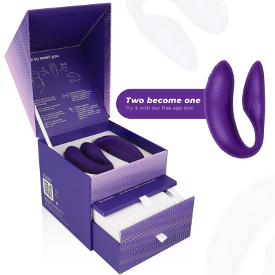 VIBRADOR WE VIBE CHORUS CASAIS COM SQUEEZE CONTROL - ROXO - D-223286 - Dona Pimenta