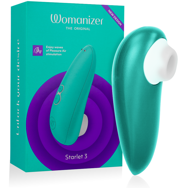 WOMANIZER - ESTIMULADOR CLITORIAL STARLET 3 TURQUESA - D-235664 - Dona Pimenta