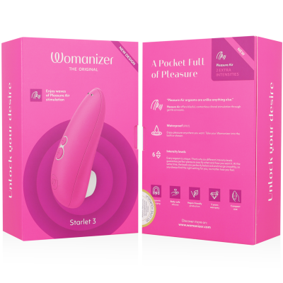 WOMANIZER - STARLET 3 ESTIMULADOR CLITORIAL ROSA - D-235667 - Dona Pimenta