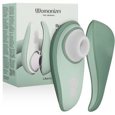 WOMANIZER - LIBERTY 2 ESTIMULADOR DE CLITORIS & SUCKER VERDE CLARO - D-238117 - Dona Pimenta