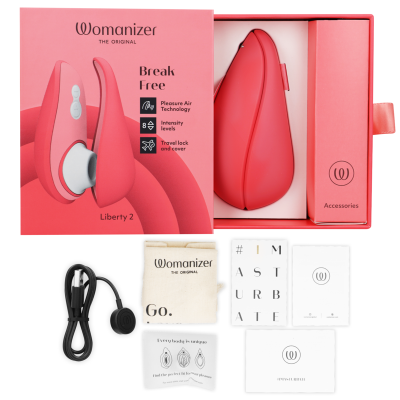 WOMANIZER - LIBERTY 2 ESTIMULADOR DE CLITORIS & SUCKER VERDE CLARO - D-238117 - Dona Pimenta