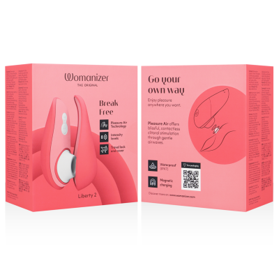 WOMANIZER - LIBERTY 2 ESTIMULADOR DE CLITORIS & SUCKER VERDE CLARO - D-238117 - Dona Pimenta