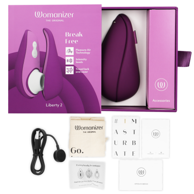 WOMANIZER - LIBERTY 2 ESTIMULADOR DE CLITORIS & SUCKER VERDE CLARO - D-238117 - Dona Pimenta