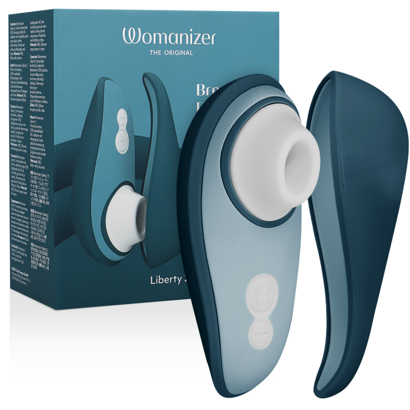 WOMANIZER - LIBERTY 2 ESTIMULADOR DE CLITORIS & SUCKER VERDE CLARO - D-238117 - Dona Pimenta