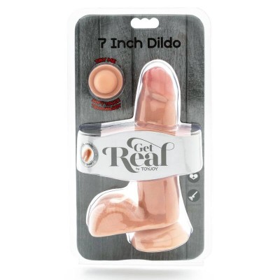 GET REAL - DILDO DE DUAL DENSIDADE PELE DE BOLAS DE 12 CM - D-234579 - Dona Pimenta