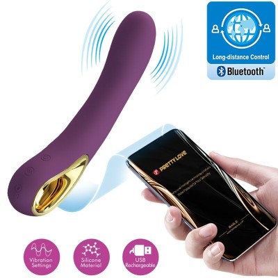 PRETTY LOVE - ETHAN VIBRADOR RECARREGVEL ROXO - D-239746 - Dona Pimenta