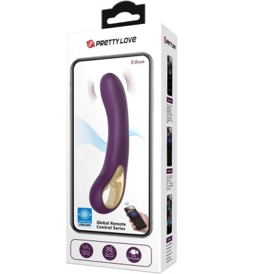 PRETTY LOVE - ETHAN VIBRADOR RECARREGVEL ROXO - D-239746 - Dona Pimenta