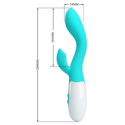 PRETTY LOVE - VIBRADOR BRILHANTE G-SPOT AQUA VERDE - D-239762 - Dona Pimenta