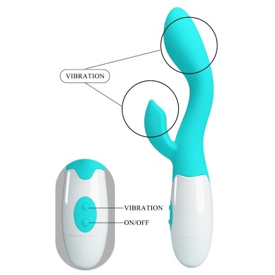 PRETTY LOVE - VIBRADOR BRILHANTE G-SPOT AQUA VERDE - D-239762 - Dona Pimenta