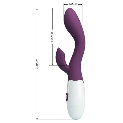 PRETTY LOVE - VIBRADOR G-SPOT BRILHANTE ROXO - D-239763 - Dona Pimenta