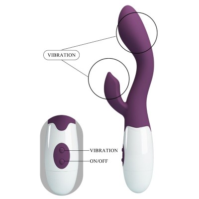 PRETTY LOVE - VIBRADOR G-SPOT BRILHANTE ROXO - D-239763 - Dona Pimenta