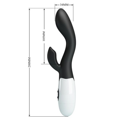 PRETTY LOVE - BRIGHTY VIBRADOR G-SPOT PRETO - D-239764 - Dona Pimenta