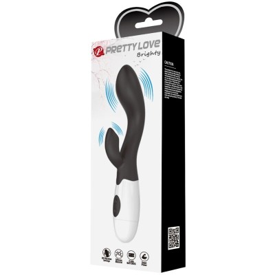 PRETTY LOVE - BRIGHTY VIBRADOR G-SPOT PRETO - D-239764 - Dona Pimenta