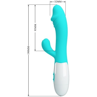 PRETTY LOVE - VIBRADOR SNAPPY G-SPOT AQUA VERDE - D-239765 - Dona Pimenta